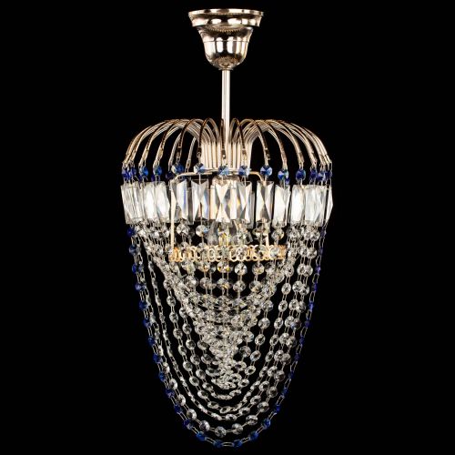 Люстра Малинка Водоворот синяя в Саратове Гусь Хрустальный