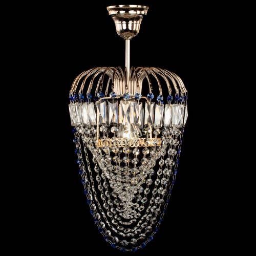Люстра Малинка Водоворот синяя в Саратове Гусь Хрустальный