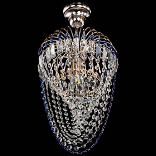 Люстра Малинка Водоворот синяя в Саратове Гусь Хрустальный