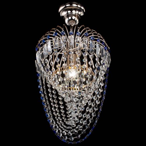 Люстра Малинка Водоворот синяя в Саратове Гусь Хрустальный