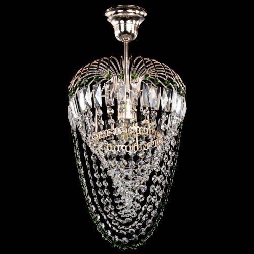 Люстра Малинка Водоворот зеленая в Саратове Гусь Хрустальный