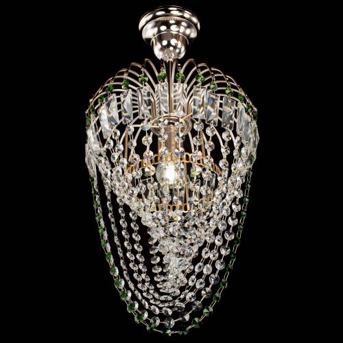 Люстра Малинка Водоворот зеленая в Саратове Гусь Хрустальный