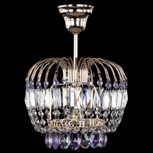 Люстра Малинка фиолетовая в Саратове Гусь Хрустальный