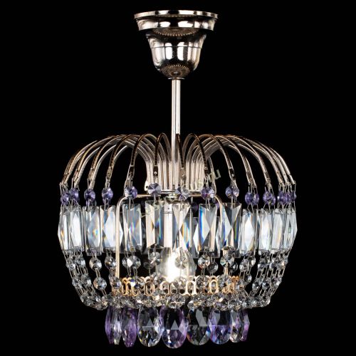 Люстра Малинка фиолетовая в Саратове Гусь Хрустальный