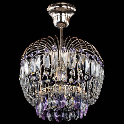 Люстра Малинка фиолетовая в Саратове Гусь Хрустальный