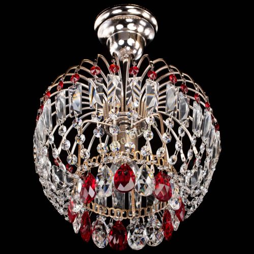 Люстра Малинка красная в Саратове Гусь Хрустальный
