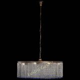 Люстра Милан капель №10 под бронзу синяя с подвесом в Саратове