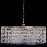 Люстра Милан капель №10 под бронзу синяя с подвесом в Саратове