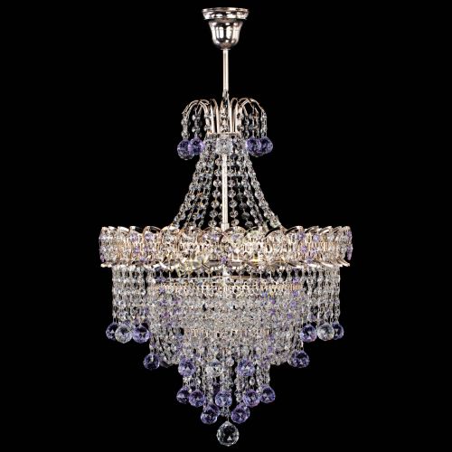 Люстра Натали Софья фиолетовая в Саратове Гусь Хрустальный