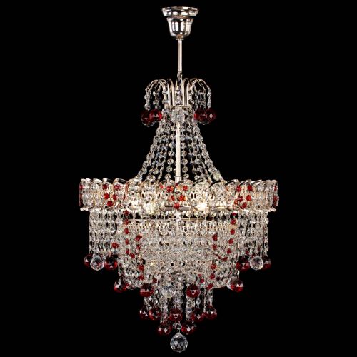 Люстра Натали Софья красная в Саратове Гусь Хрустальный