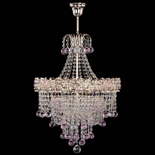 Люстра Натали Софья розовая в Саратове Гусь Хрустальный