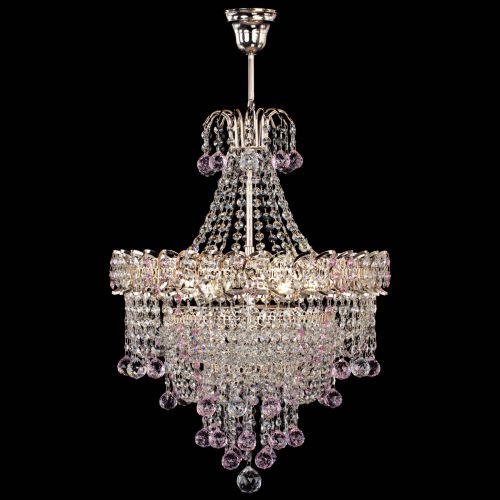 Люстра Натали Софья розовая в Саратове Гусь Хрустальный