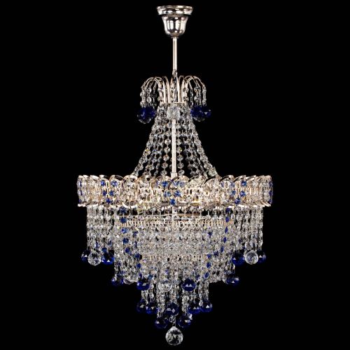 Люстра Натали Софья синяя в Саратове Гусь Хрустальный