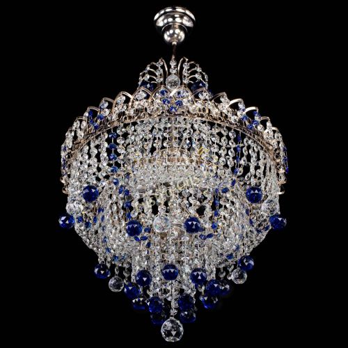 Люстра Натали Софья синяя в Саратове Гусь Хрустальный