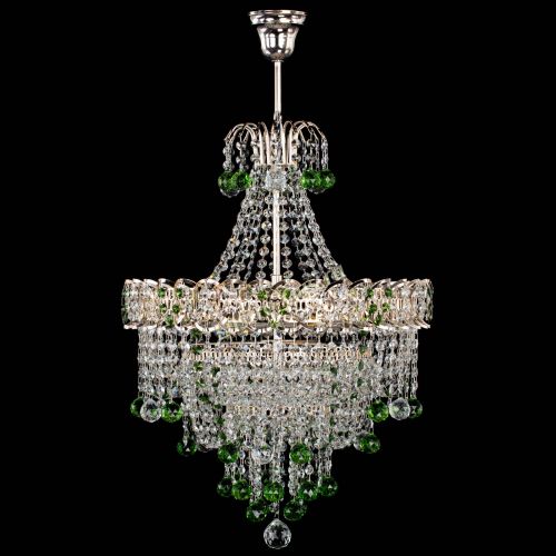 Люстра Натали Софья зеленая в Саратове Гусь Хрустальный