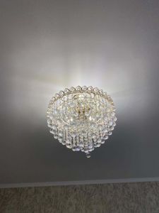 Люстра Капель Лепесток Шар  30мм с подвесом в Саратове отзыв и фото покупателя