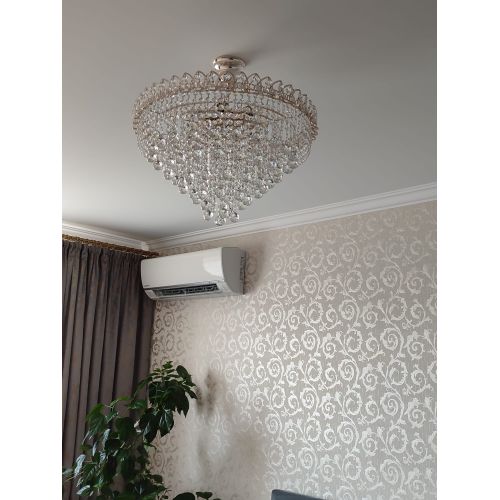 Люстра Капель Лепесток Шар  30мм с подвесом в Саратове Гусь Хрустальный