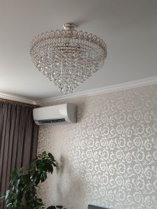 Люстра Капель Лепесток Шар  30мм с подвесом в Саратове отзыв и фото покупателя