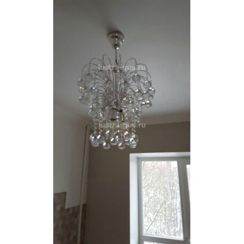 Люстра Каскад Шар 40 мм в Саратове Гусь Хрустальный