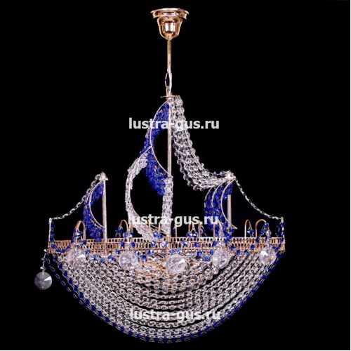 Люстра Корвет синий в Саратове Гусь Хрустальный
