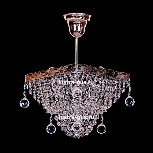 Люстра Квадрат 1 лампа с подвесом в Саратове Гусь Хрустальный