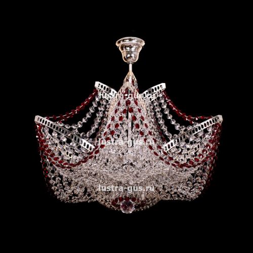 Люстра Лилия №4 цветная в Саратове Гусь Хрустальный