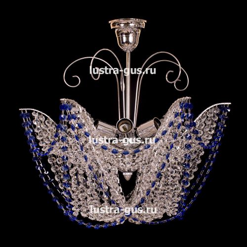 Люстра Орхидея №3 цветная в Саратове Гусь Хрустальный