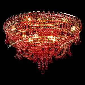 Люстра Водопад Софья красная в Саратове отзыв и фото покупателя
