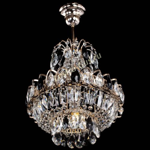 Люстра Ника 1 лампа черная в Саратове Гусь Хрустальный