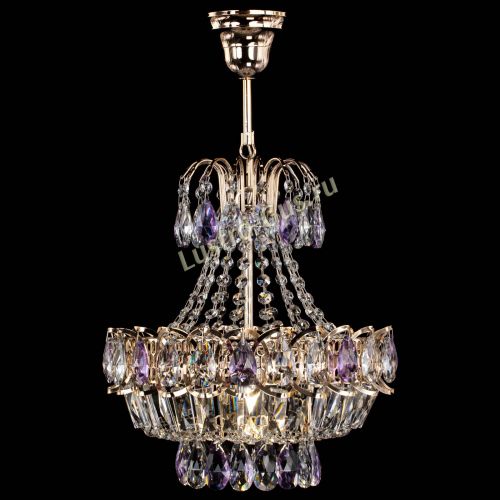 Люстра Ника 1 лампа фиолетовая в Саратове Гусь Хрустальный