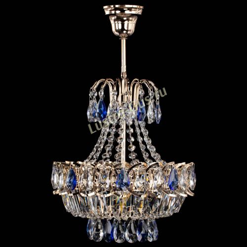 Люстра Ника 1 лампа синяя в Саратове Гусь Хрустальный