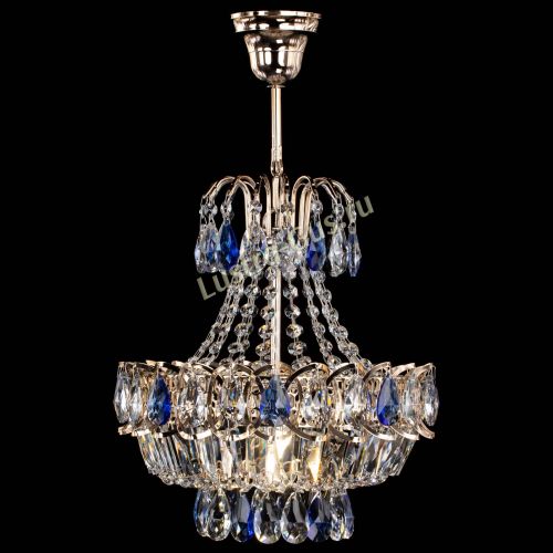 Люстра Ника 1 лампа синяя в Саратове Гусь Хрустальный