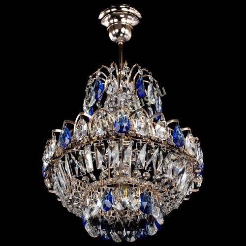 Люстра Ника 1 лампа синяя в Саратове Гусь Хрустальный