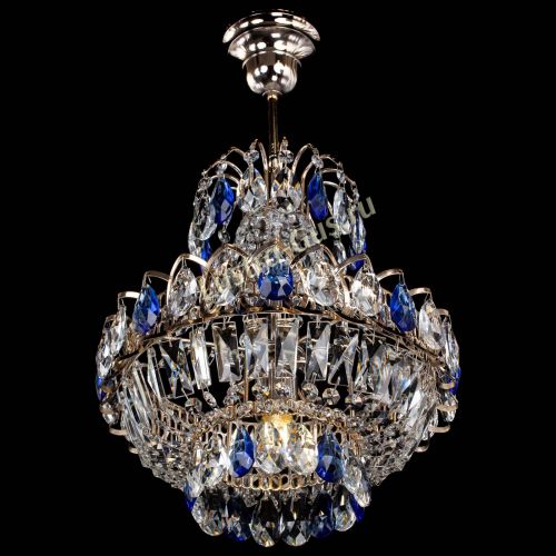 Люстра Ника 1 лампа синяя в Саратове Гусь Хрустальный