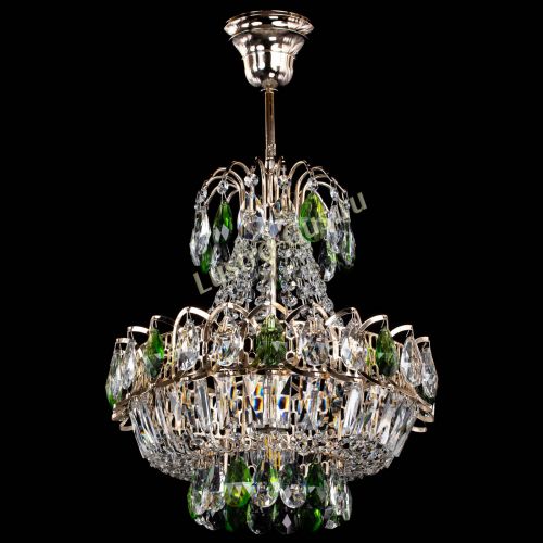 Люстра Ника 1 лампа зеленая в Саратове Гусь Хрустальный