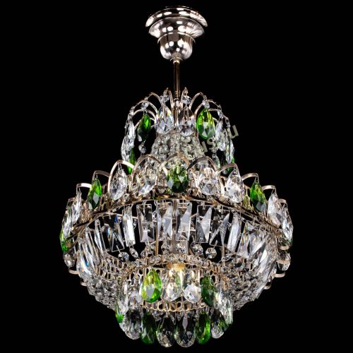 Люстра Ника 1 лампа зеленая в Саратове Гусь Хрустальный