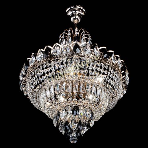 Люстра Ника подвесная Черная в Саратове Гусь Хрустальный