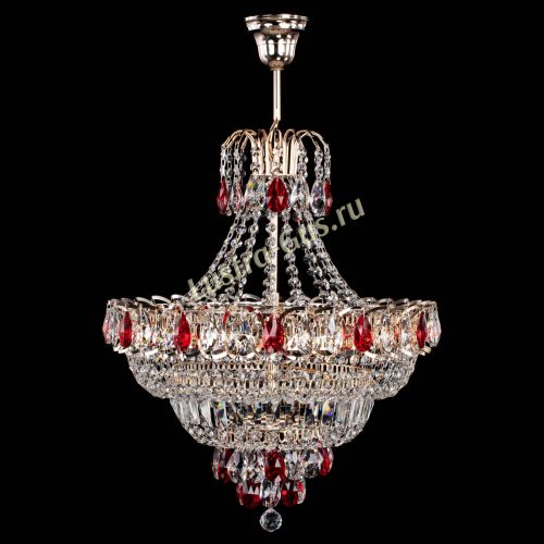 Люстра Ника подвесная Красная в Саратове Гусь Хрустальный