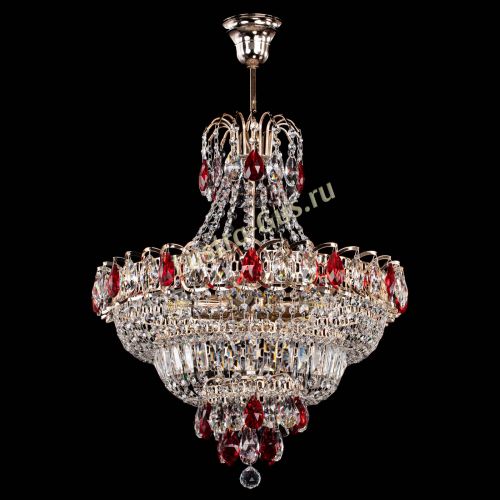 Люстра Ника подвесная Красная в Саратове Гусь Хрустальный