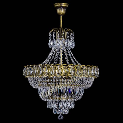 Люстра Ника №5 подвесная под бронзу в Саратове Гусь Хрустальный