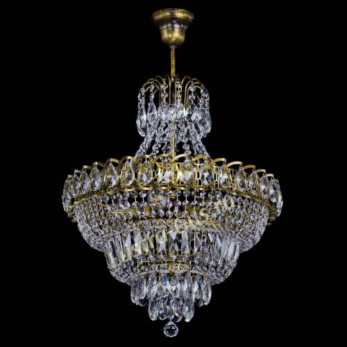 Люстра Ника №5 подвесная под бронзу в Саратове Гусь Хрустальный