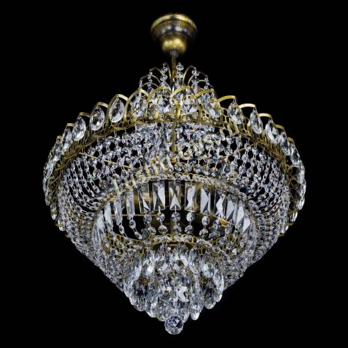 Люстра Ника №5 подвесная под бронзу в Саратове Гусь Хрустальный