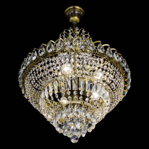 Люстра Ника №5 подвесная под бронзу в Саратове Гусь Хрустальный