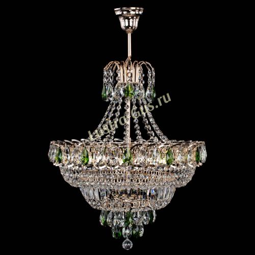 Люстра Ника подвесная Зеленая в Саратове Гусь Хрустальный