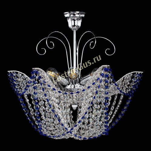 Люстра Орхидея №3 синяя в Саратове Гусь Хрустальный