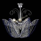 Люстра Орхидея №3 синяя в Саратове