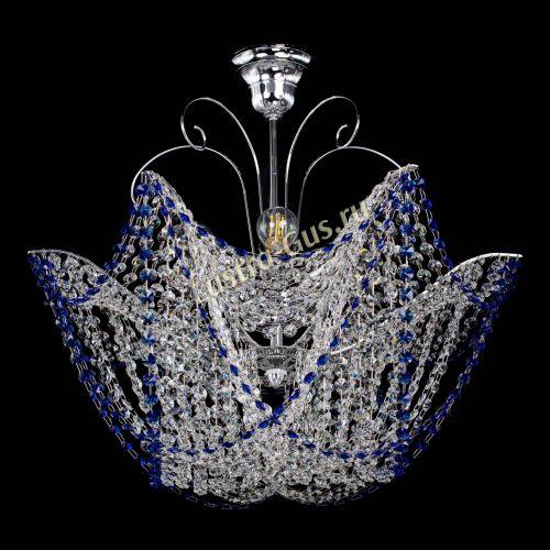 Люстра Орхидея №3 синяя в Саратове Гусь Хрустальный