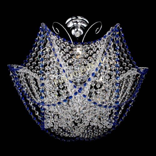 Люстра Орхидея №3 синяя в Саратове Гусь Хрустальный