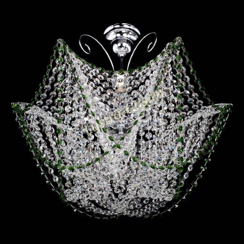 Люстра Орхидея №3 зеленая в Саратове Гусь Хрустальный