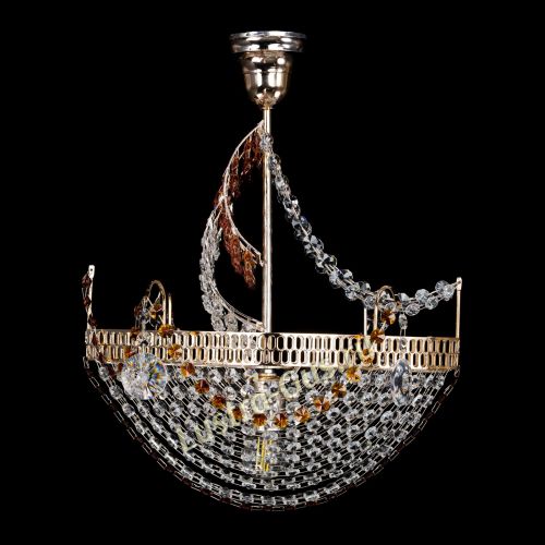 Люстра Парусник №1 чайный в Саратове Гусь Хрустальный